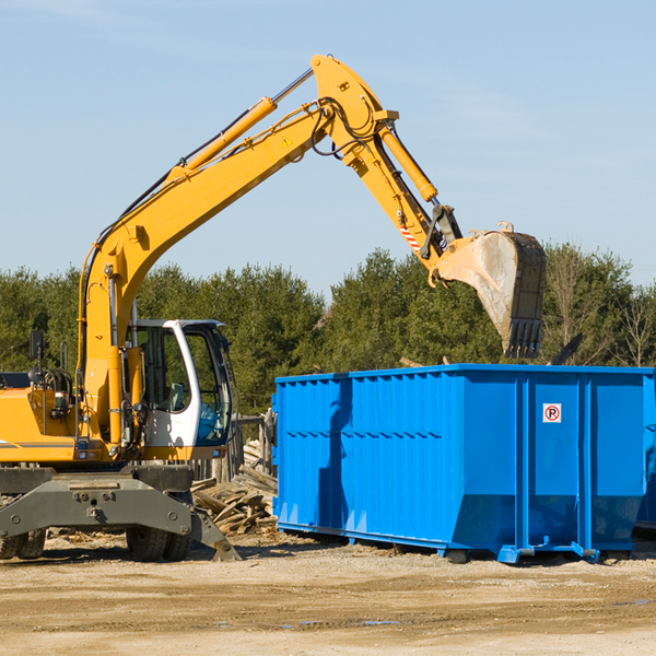 can i choose the location where the residential dumpster will be placed in Albion WI